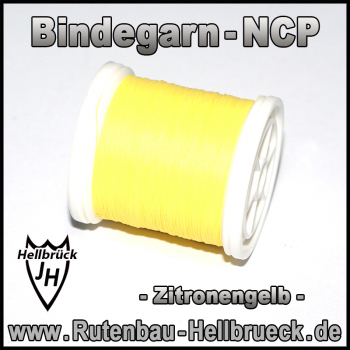 Bindegarn Nylon - NCP - Zitrusgelb -  Vorfixiert
